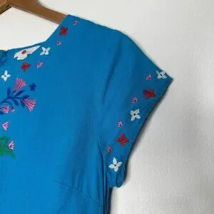 chinese dress ladies Octavia Linen Blend Dress-Tiger Embroidery main image 0